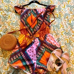 Never-worn Medium Multicolored Romper